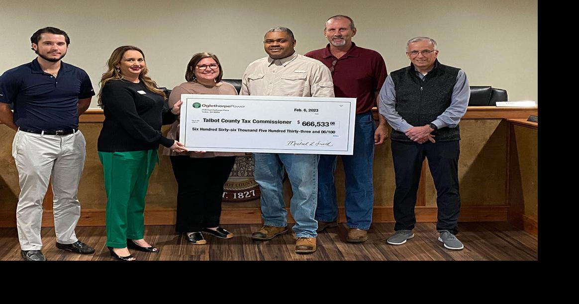Oglethorpe Power Presents 666k Tax Payment to Talbot News