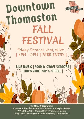 Downtown Thomaston Fall Festival Set Oct. 21