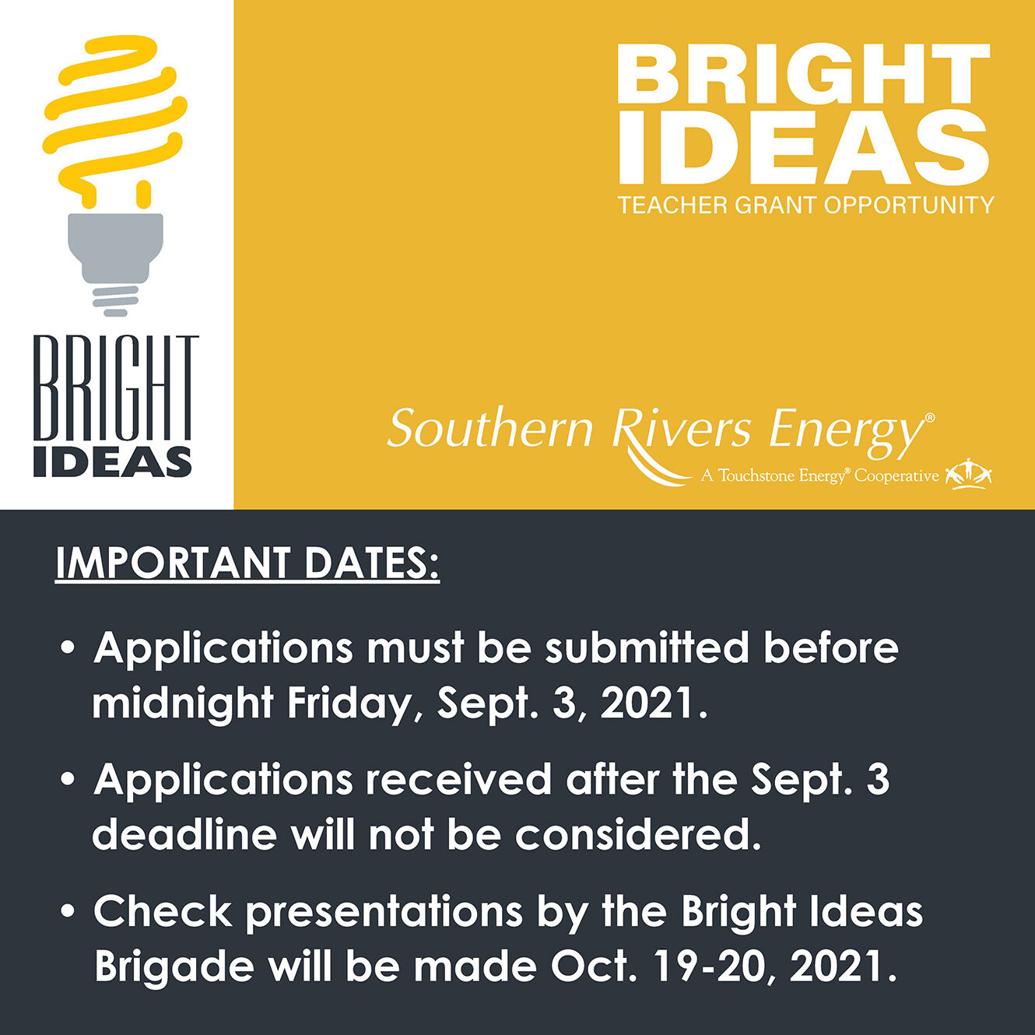 Southern Rivers Energy Is Accepting Bright Ideas Applications School 
