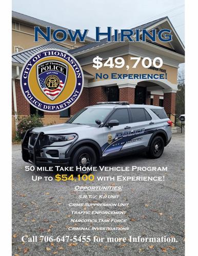 Thomaston Police Department Now Hiring