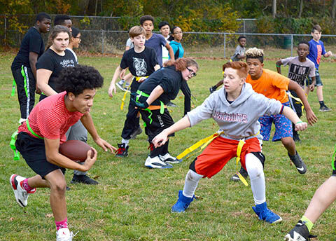 Photos: Colts' Flag Football Practice  Lucerne Valley Middle School High  School