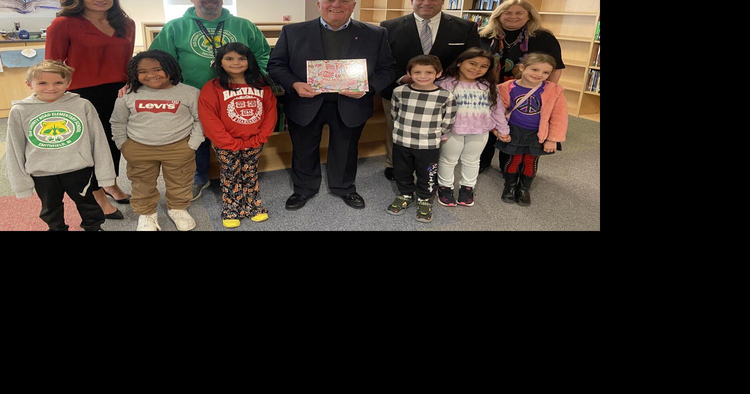 Local author teams up with Smithfield senator to donate children's