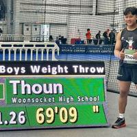 Woonsocket's Thoun becomes two-time All-American at Adidas Indoor Nationals