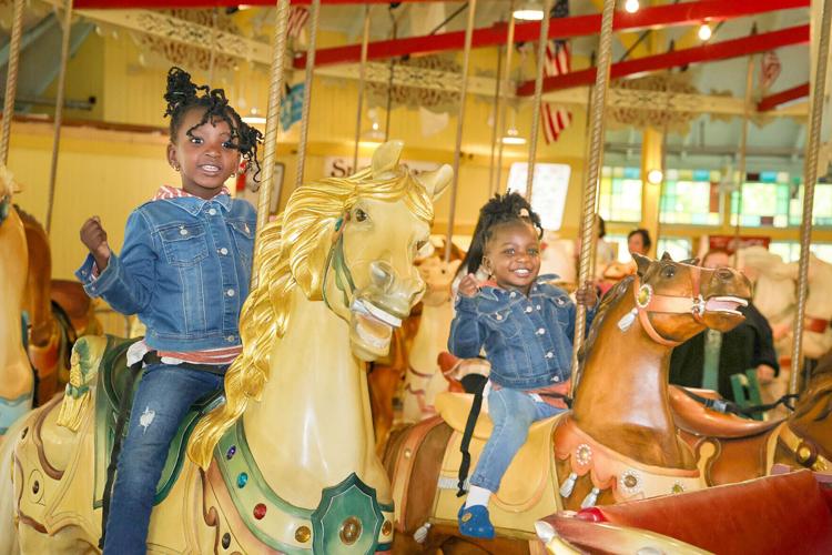 The Looff Carousel at Slater Park opens up