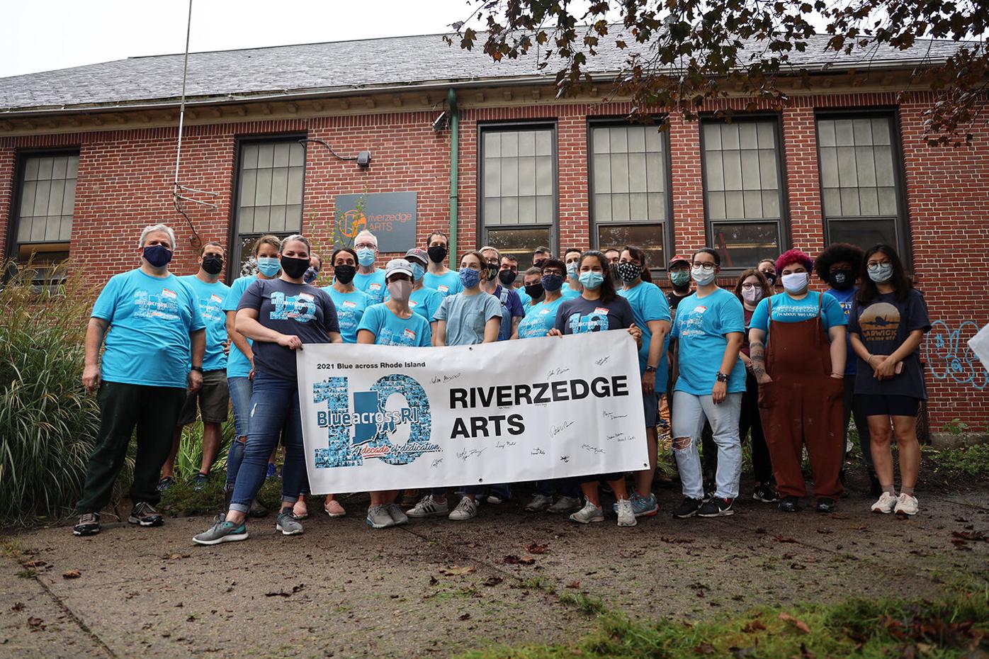BCBSRI volunteers help out at Riverzedge Arts