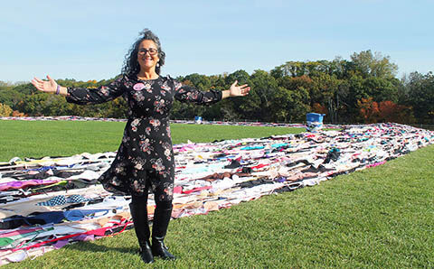 World's largest chain of bras assembled in Woonsocket