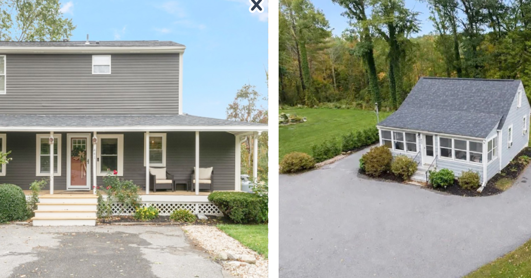 Farnum Pike colonial home, adjacent cottage available independently or bundled