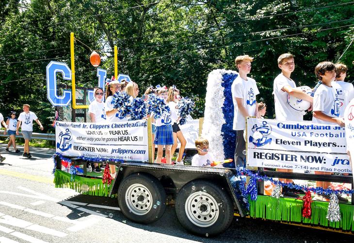 The Annual Arnold Mills 4th of July Parade rides through Cumberland