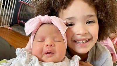 Elianna Brown misses her sister, Zola, who is in the newborn intensive care unit