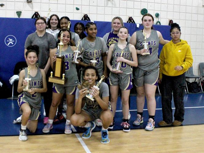 The 2022 Donaldson-Lynch Memorial Basketball Tournament girls champs SRA