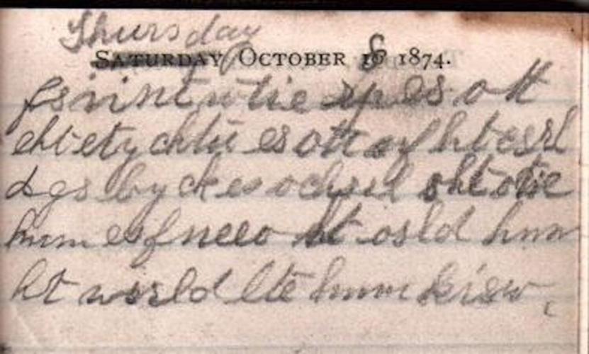 Heritage Association's Menard trying to crack code of diaries from