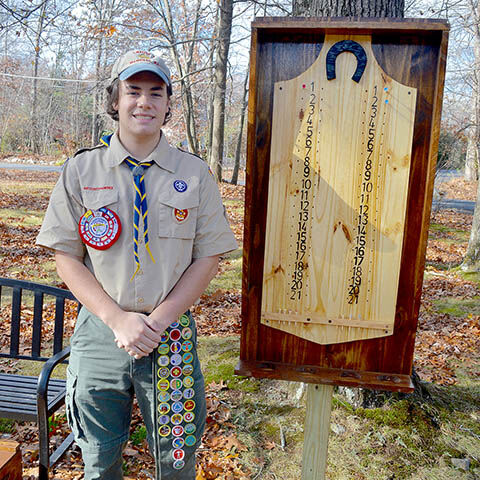 Scout gives back to Columbus Club with new horseshoe pits | News ...
