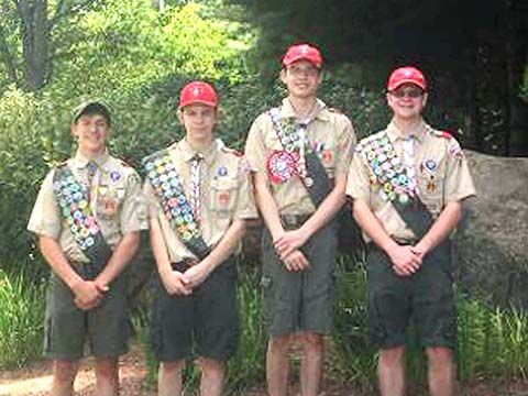 Brunswick Boy Scout troop recognized five new Eagle Scouts