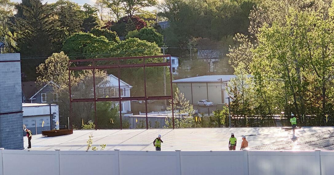 Resident voices concerns regarding storage facility construction project