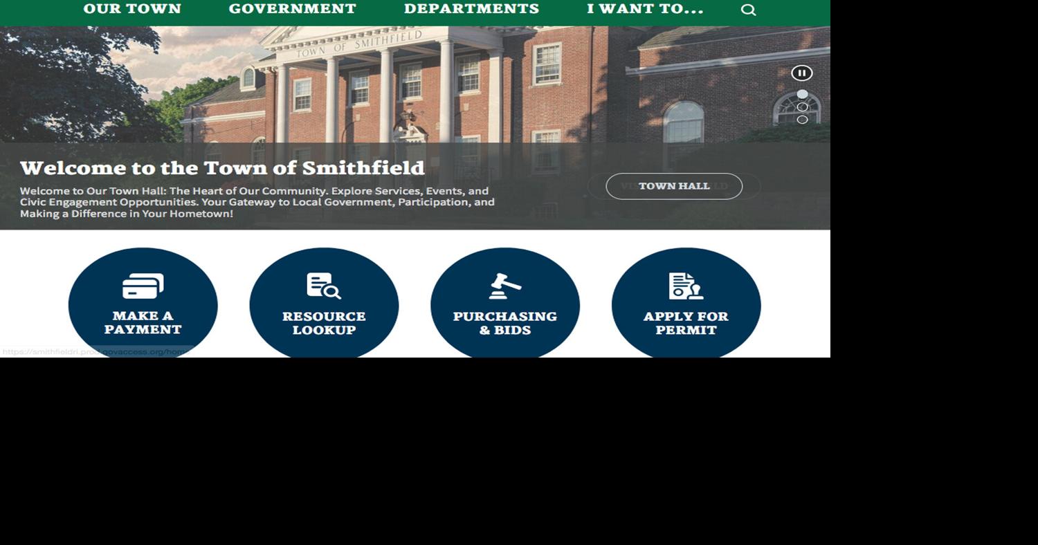 New Smithfield town website goes live Thursday News