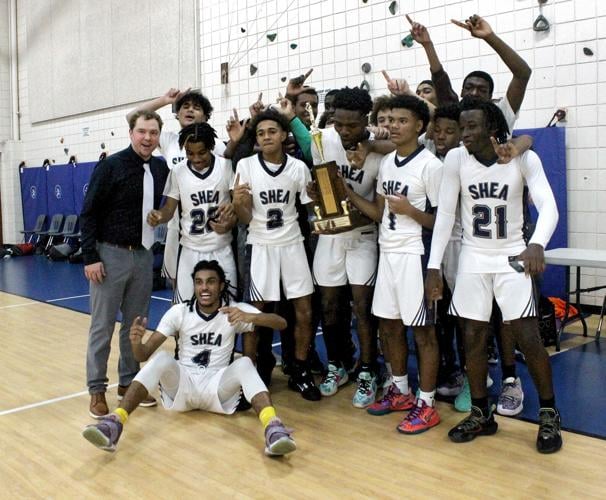 The 2022 boys' basketball Donaldson-Lynch Tournament Champions Shea High School