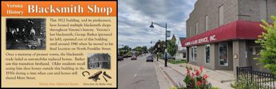 Historical marker - Blacksmith Shop