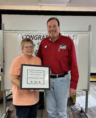 Schulenberg honored by Cleary Building Corp.. for 30 years’ service