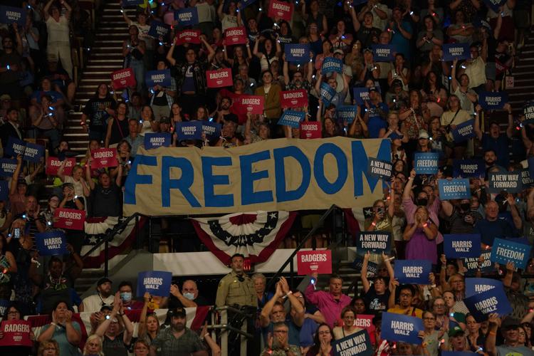 ‘We have work to do:’ Harris rally draws large crowd to Alliant Energy ...