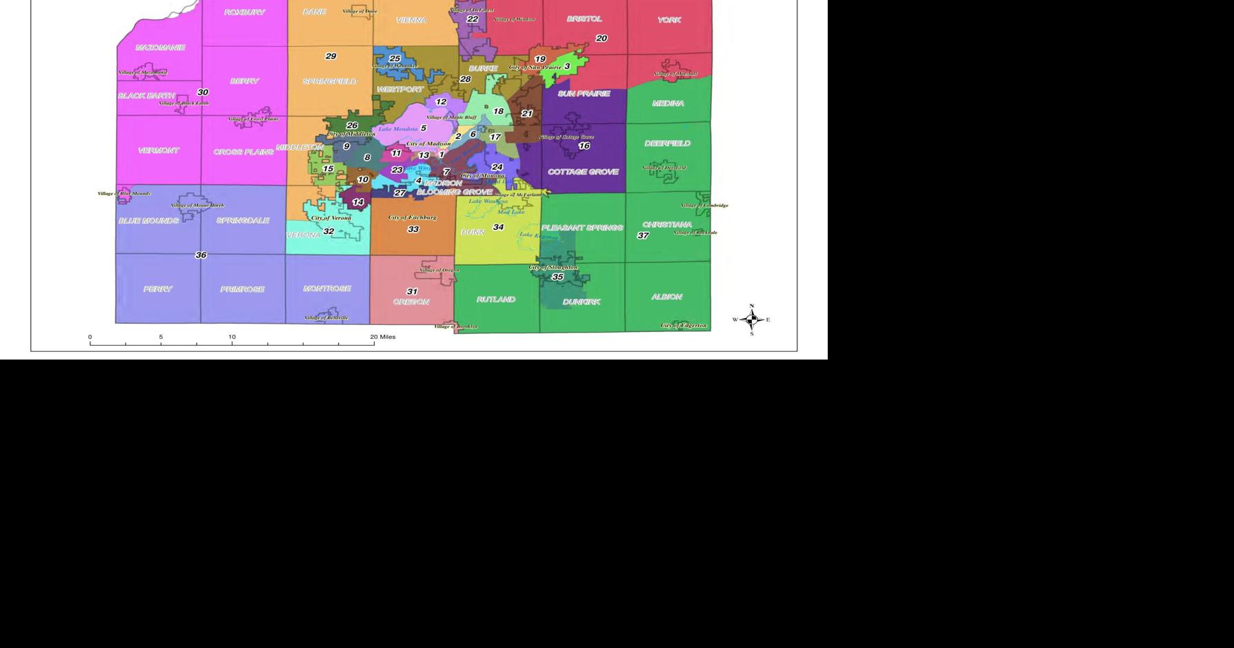 Dane County Zip Code Map New Dane County Tentative Supervisory Map | | Veronapress.com