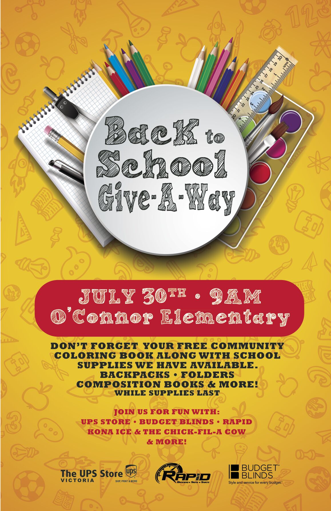 Back to School Giveaway with free school supplies set for July 30th Local News victoriaadvocate