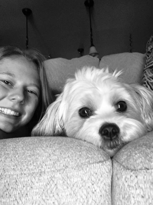 Owner-dog selfies: Sugar & Spice