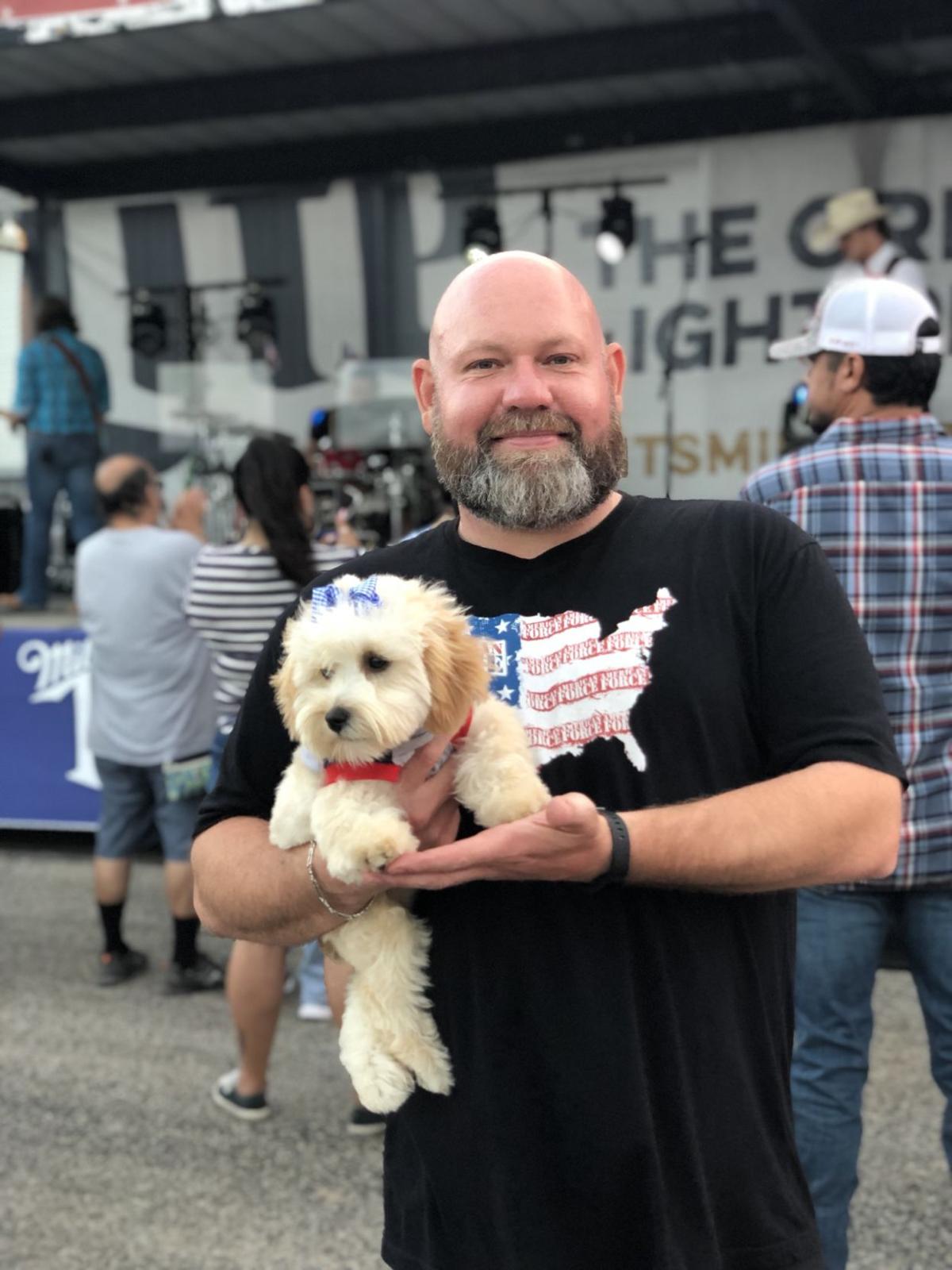 Owner-dog selfies: Waffles & I