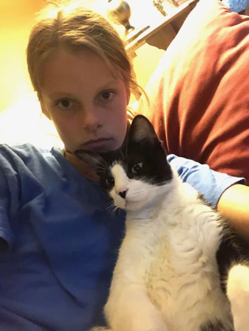 Cat selfies: Watching the Bachelorette