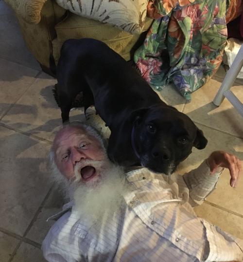 Owner-dog selfies: Dad and Hope