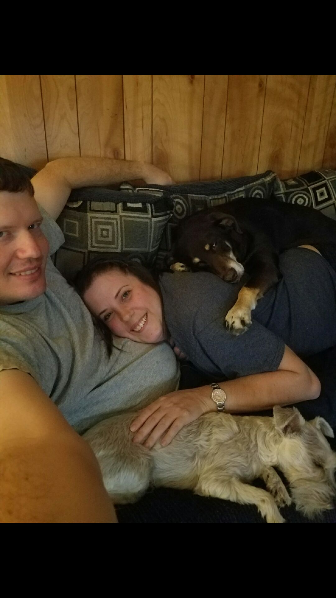 Owner-dog selfies: Reesey and Miley