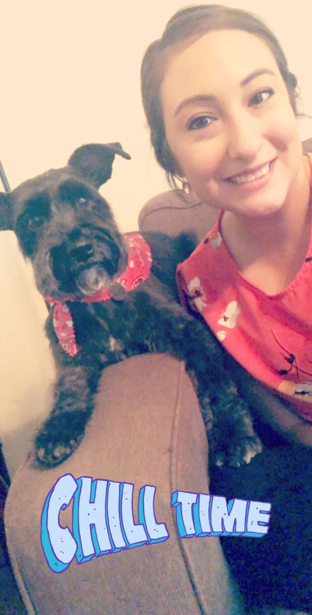 Owner-dog selfies: Loyal Oreo