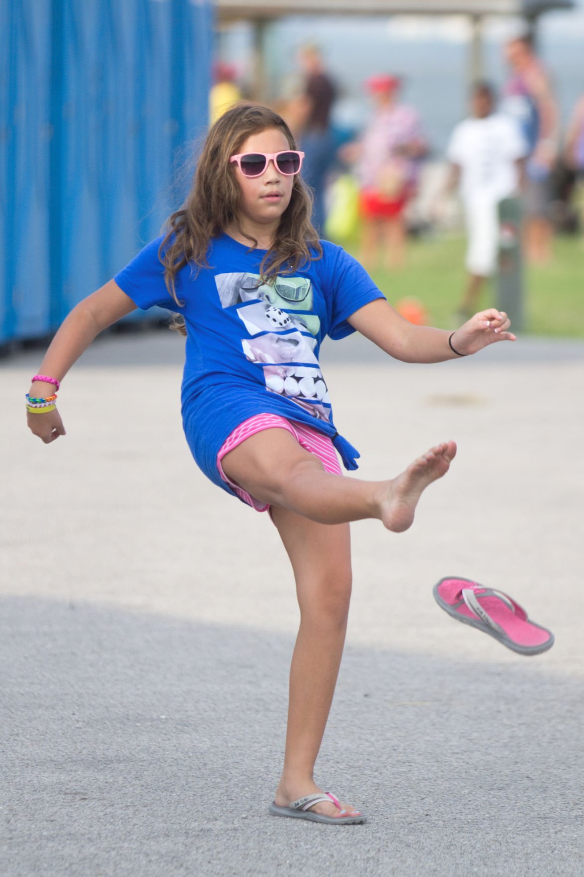 Flung flip flops fly at festival Entertainment