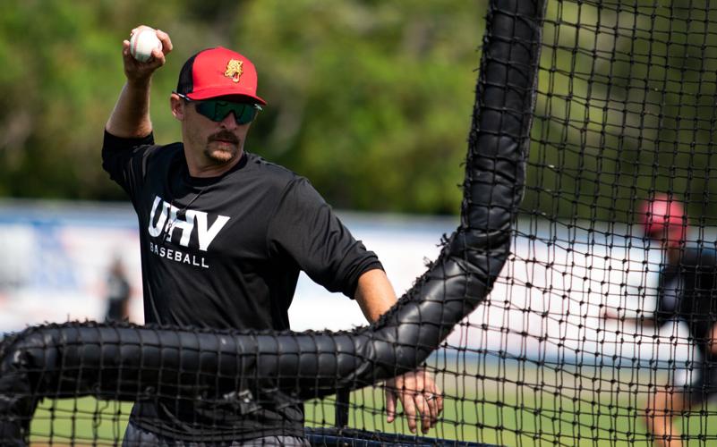 UHV baseball practice