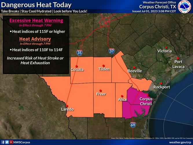 Heat advisory issued for Texas coastal bend, Victoria area to see heat