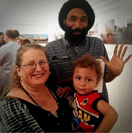 Raj Pickens with his wife and son (copy)