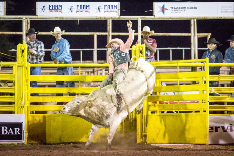 Fans cheer on bull riders at Goliad rodeo Entertainment