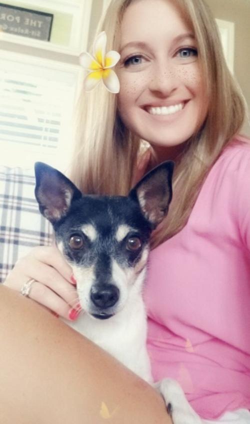 Owner-dog selfies: Beach bound girls