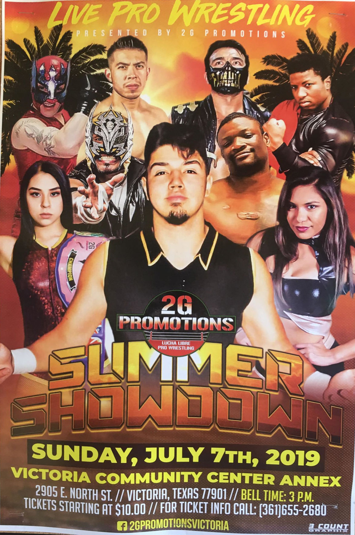 Summer Showdown Live Pro Wrestling Calendar