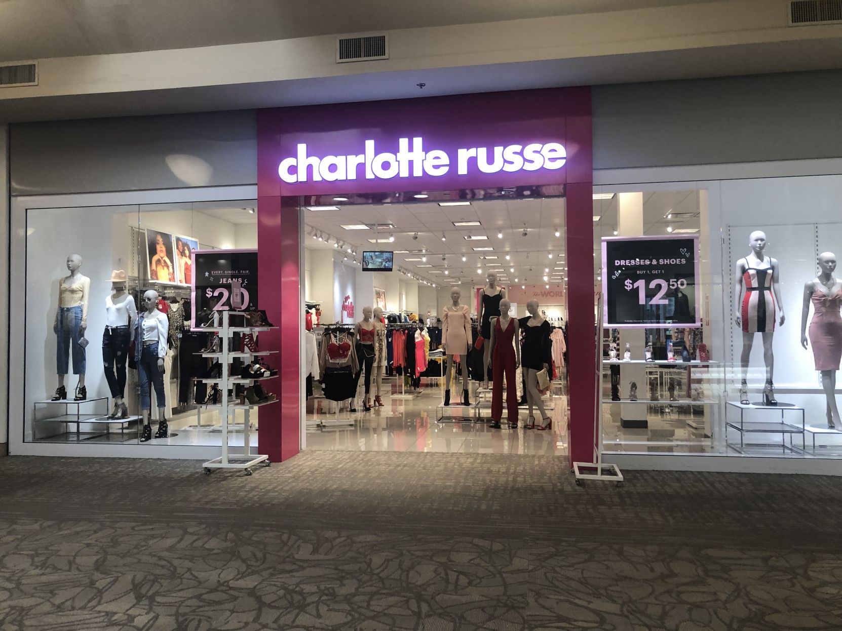 Charlotte Russe may close at Victoria Mall Business