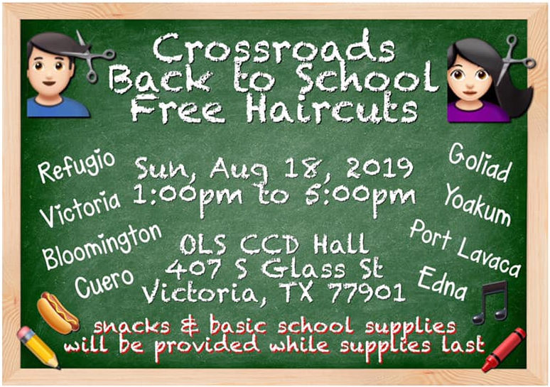 Crossroads Back2school Free Haircuts Calendar