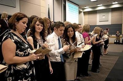 Pinning ceremony
