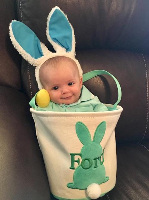 Easter 2019: Baby Bunny in a Basket