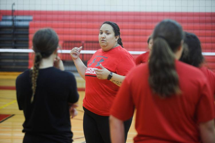 Victoria East Volleyball Practice