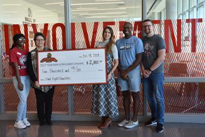 UHV students donate $2,000 to food bank through meal plans