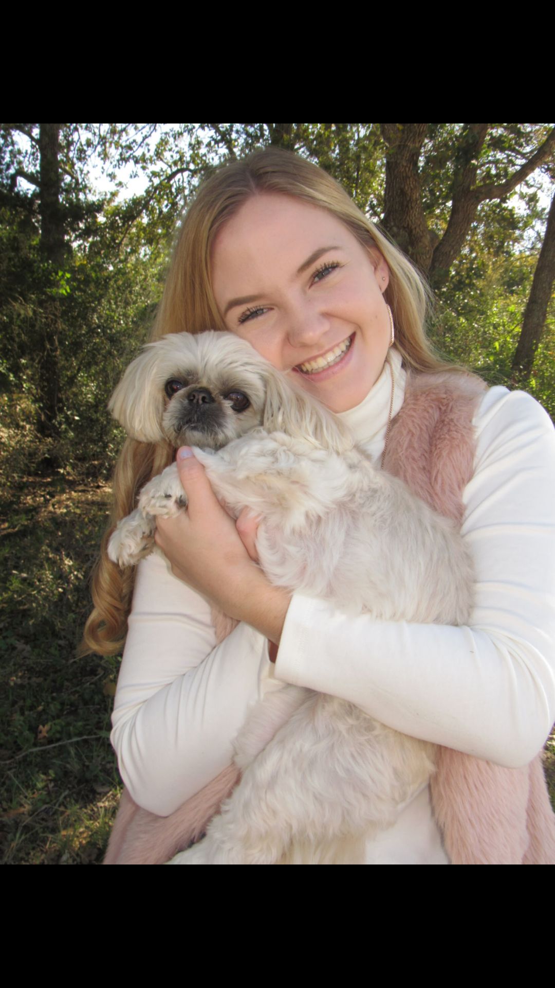 Owner-dog selfies: Sadie and Taylor