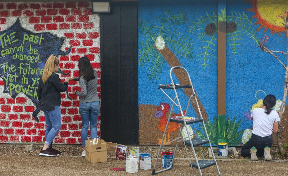 St Joseph High School Students Create An Insta Wall