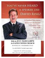 David Ring appearance rescheduled for July 30