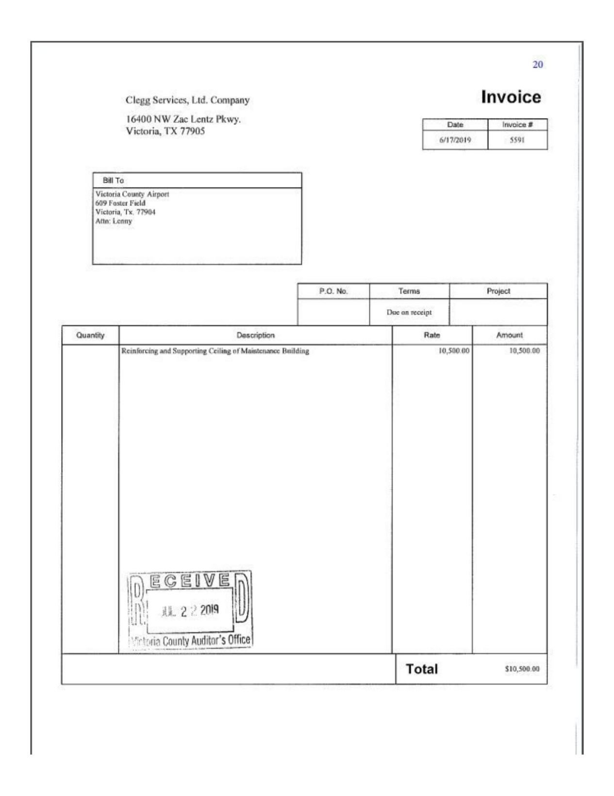 sample invoices of trustees