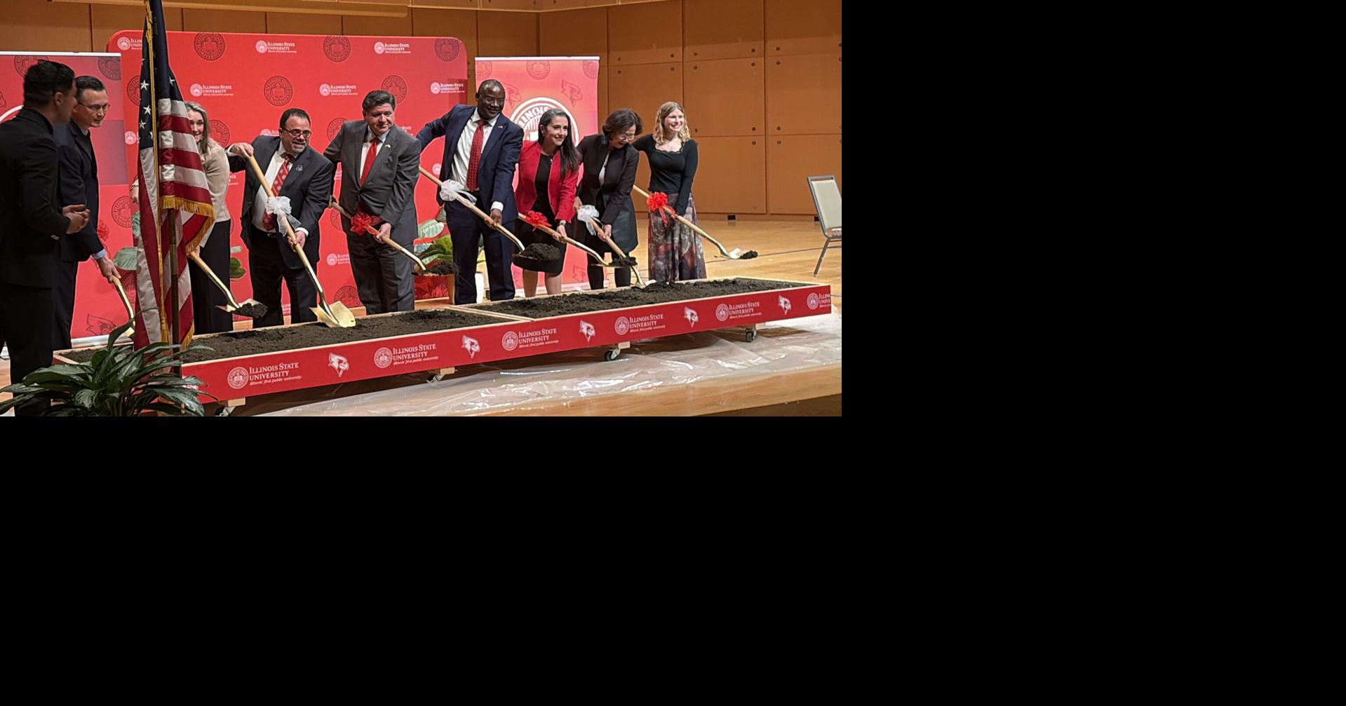Governor JB Pritzker joins ISU leaders in groundbreaking ceremony for the Wonsook Kim College of Fine Arts transformation project