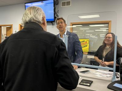 Illinois Secretary of State Giannoulias makes trip to Bloomington DMV